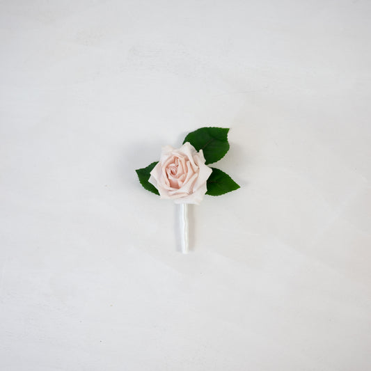 Classic Blush Boutonniere